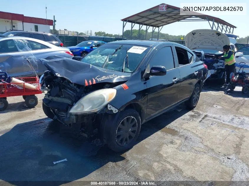 3N1CN7AP3DL842670 2013 Nissan Versa 1.6 Sv