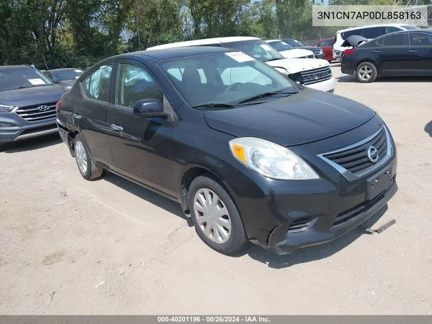 2013 Nissan Versa 1.6 Sv VIN: 3N1CN7AP0DL858163 Lot: 40201196