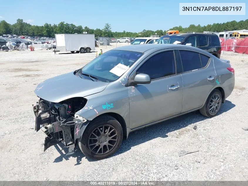 2013 Nissan Versa 1.6 Sv VIN: 3N1CN7AP8DL887197 Lot: 40211019