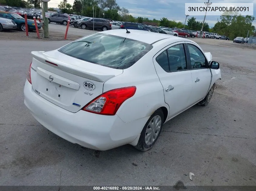 3N1CN7AP0DL860091 2013 Nissan Versa 1.6 Sv