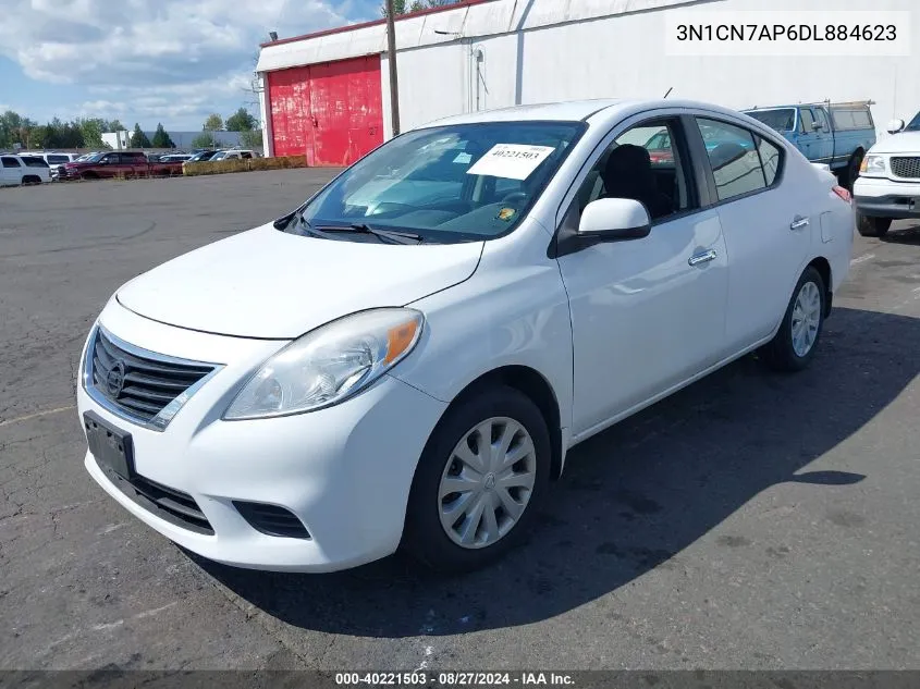 2013 Nissan Versa 1.6 Sv VIN: 3N1CN7AP6DL884623 Lot: 40221503