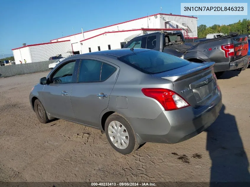 2013 Nissan Versa S/S Plus/Sv/Sl VIN: 3N1CN7AP2DL846323 Lot: 40233413