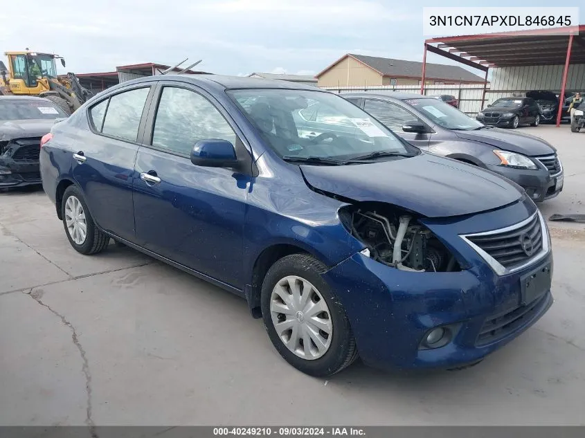 2013 Nissan Versa 1.6 Sv VIN: 3N1CN7APXDL846845 Lot: 40249210