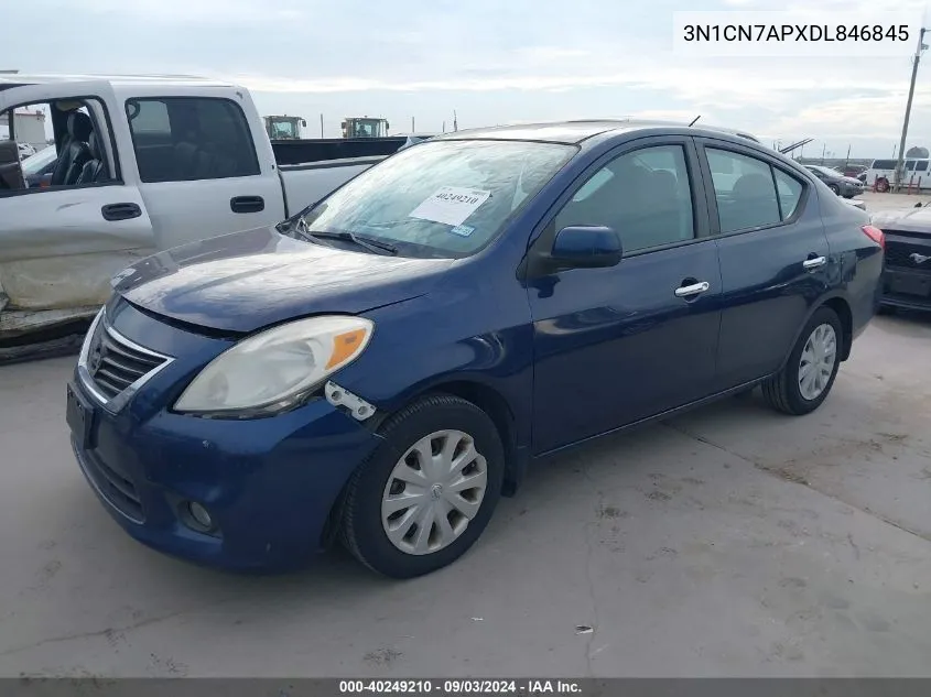 2013 Nissan Versa 1.6 Sv VIN: 3N1CN7APXDL846845 Lot: 40249210