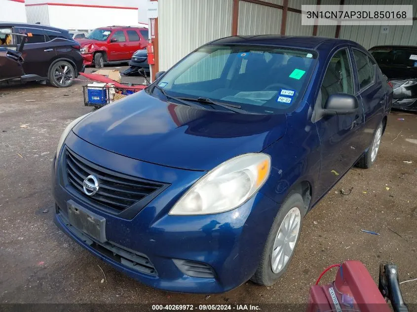 2013 Nissan Versa S/S Plus/Sv/Sl VIN: 3N1CN7AP3DL850168 Lot: 40269972