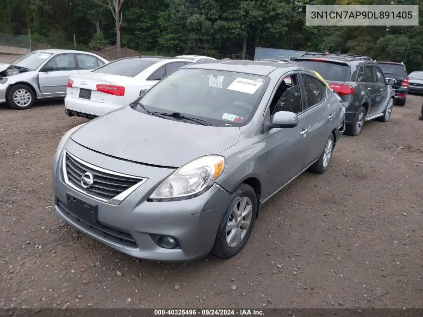 2013 Nissan Versa S/S Plus/Sv/Sl VIN: 3N1CN7AP9DL891405 Lot: 40325496