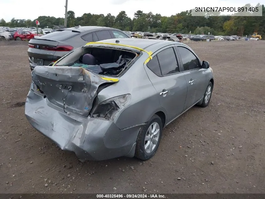 2013 Nissan Versa S/S Plus/Sv/Sl VIN: 3N1CN7AP9DL891405 Lot: 40325496