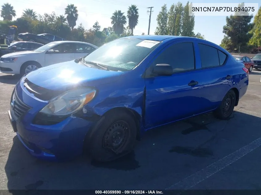 2013 Nissan Versa 1.6 S+ VIN: 3N1CN7AP7DL894075 Lot: 40359590