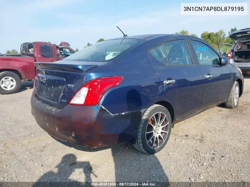 2013 Nissan Versa 1.6 Sv VIN: 3N1CN7AP8DL879195 Lot: 40361589