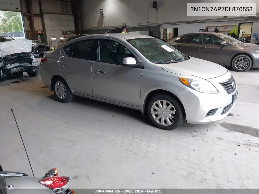 2013 Nissan Versa 1.6 Sv VIN: 3N1CN7AP7DL870553 Lot: 40404026