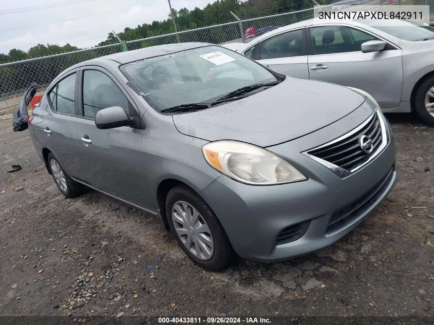 3N1CN7APXDL842911 2013 Nissan Versa 1.6 Sv