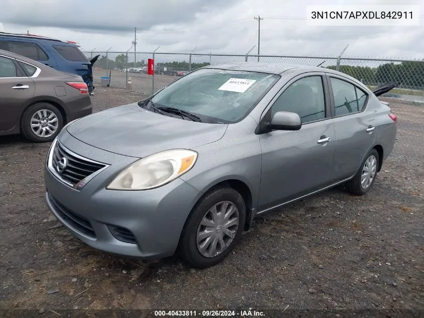 3N1CN7APXDL842911 2013 Nissan Versa 1.6 Sv