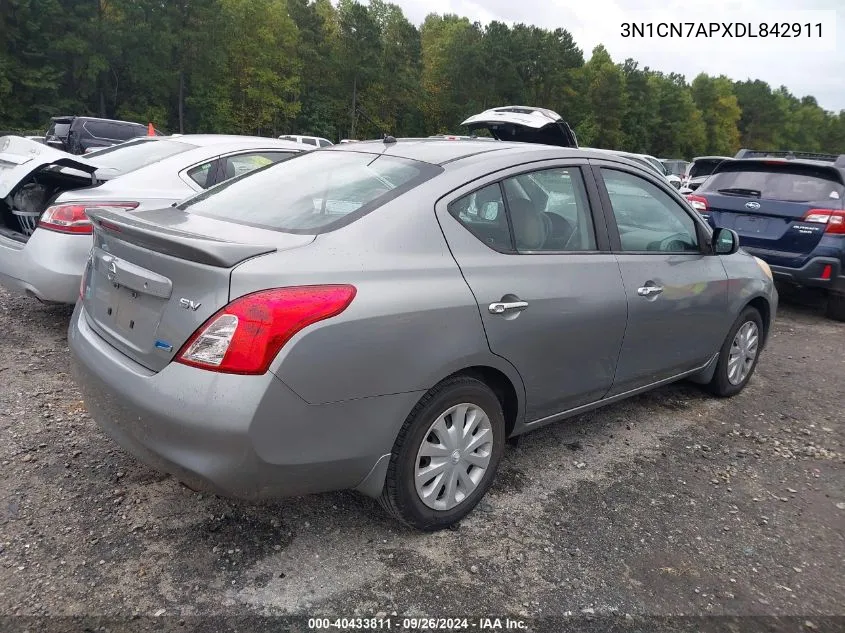 3N1CN7APXDL842911 2013 Nissan Versa 1.6 Sv