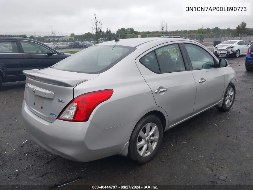 2013 Nissan Versa 1.6 Sl VIN: 3N1CN7AP0DL890773 Lot: 40444797