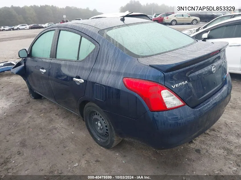 2013 Nissan Versa 1.6 Sv VIN: 3N1CN7AP5DL853329 Lot: 40479599