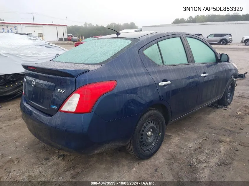 2013 Nissan Versa 1.6 Sv VIN: 3N1CN7AP5DL853329 Lot: 40479599