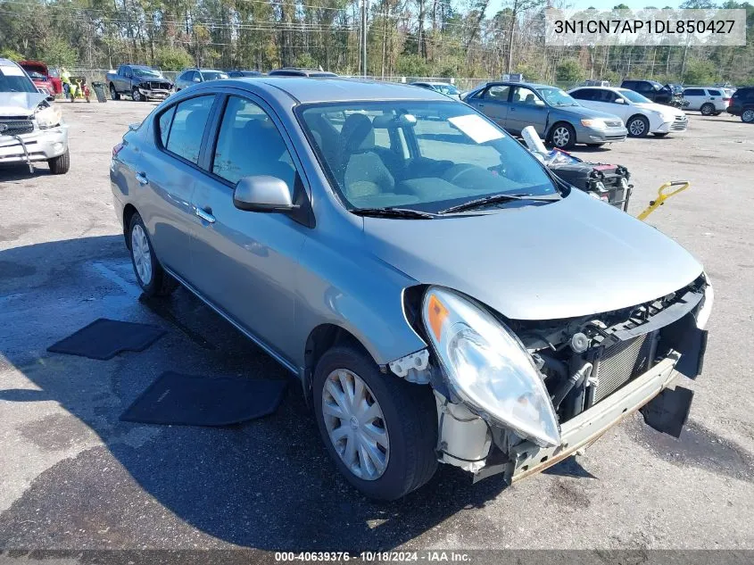 2013 Nissan Versa 1.6 Sv VIN: 3N1CN7AP1DL850427 Lot: 40639376