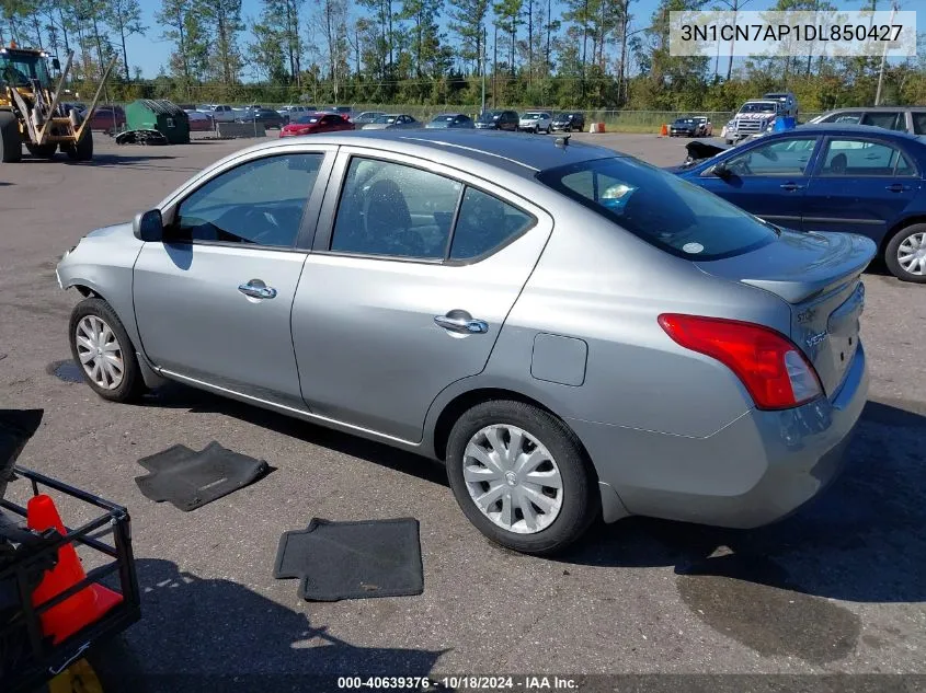 2013 Nissan Versa 1.6 Sv VIN: 3N1CN7AP1DL850427 Lot: 40639376