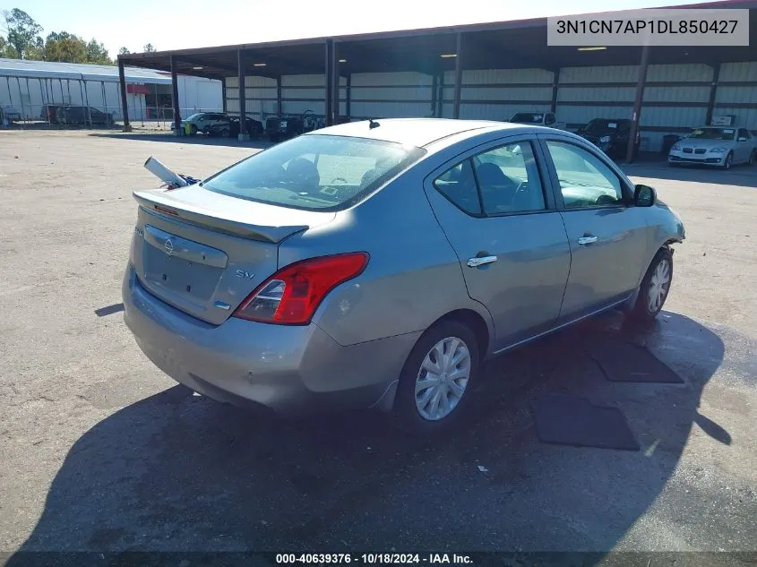 2013 Nissan Versa 1.6 Sv VIN: 3N1CN7AP1DL850427 Lot: 40639376