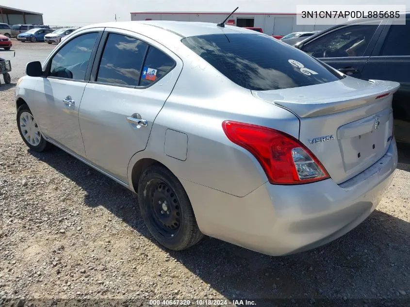 2013 Nissan Versa 1.6 Sv VIN: 3N1CN7AP0DL885685 Lot: 40647320