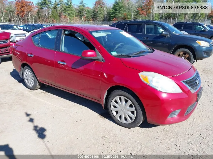 2013 Nissan Versa 1.6 Sv VIN: 3N1CN7AP8DL835388 Lot: 40701166