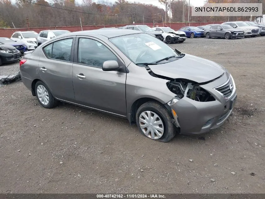 2013 Nissan Versa 1.6 Sv VIN: 3N1CN7AP6DL862993 Lot: 40742162