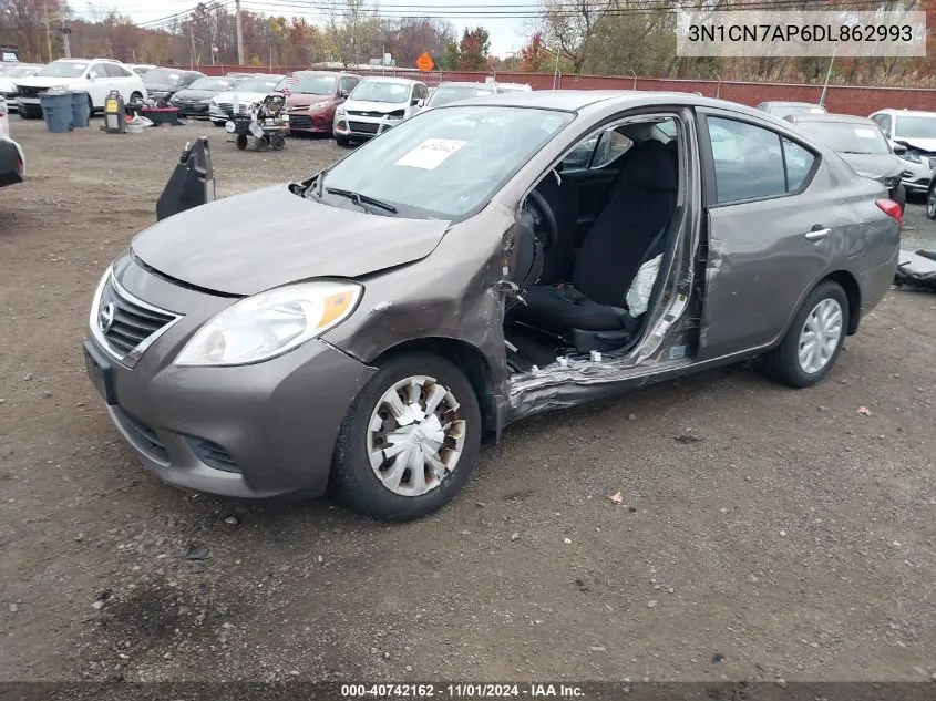 2013 Nissan Versa 1.6 Sv VIN: 3N1CN7AP6DL862993 Lot: 40742162