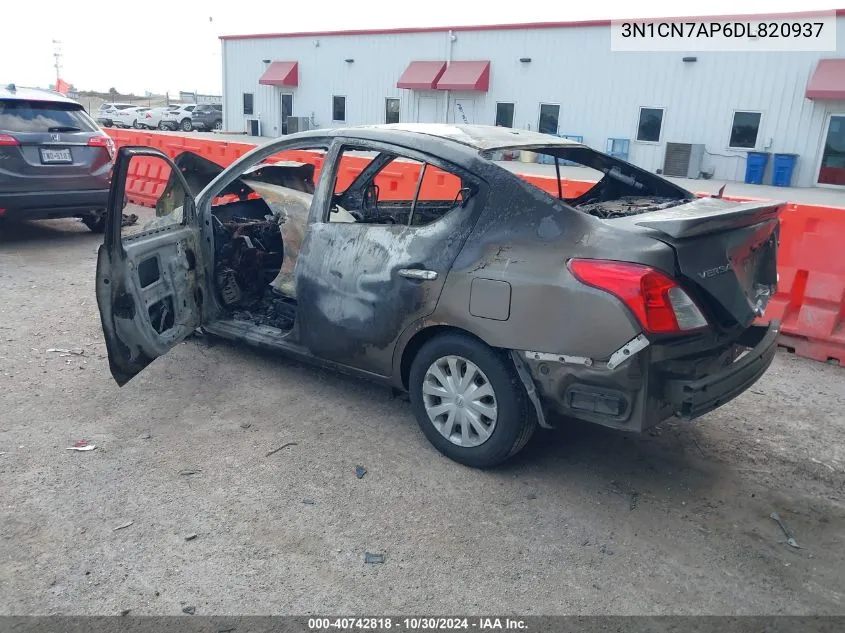 2013 Nissan Versa 1.6 Sv VIN: 3N1CN7AP6DL820937 Lot: 40742818