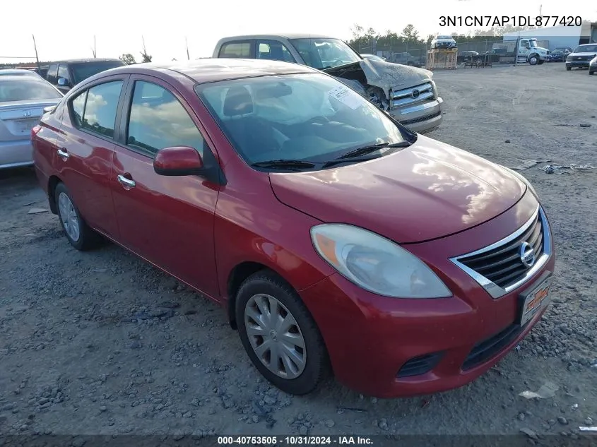 2013 Nissan Versa 1.6 Sv VIN: 3N1CN7AP1DL877420 Lot: 40753505