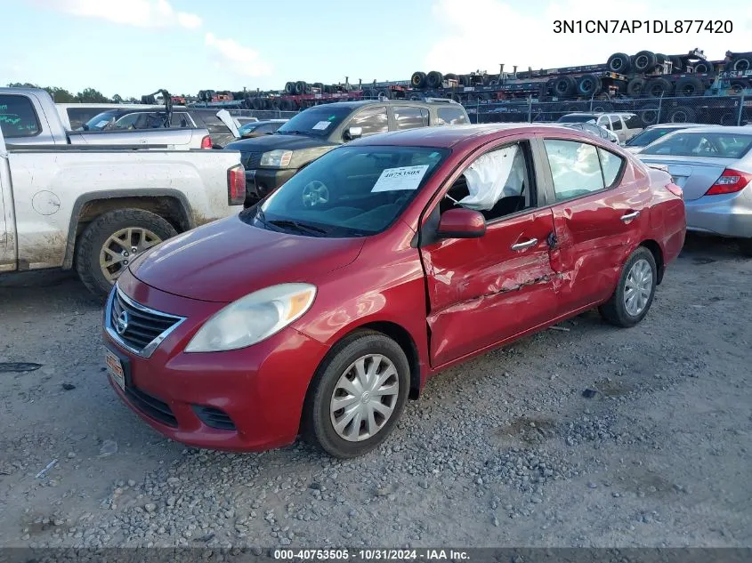 3N1CN7AP1DL877420 2013 Nissan Versa 1.6 Sv