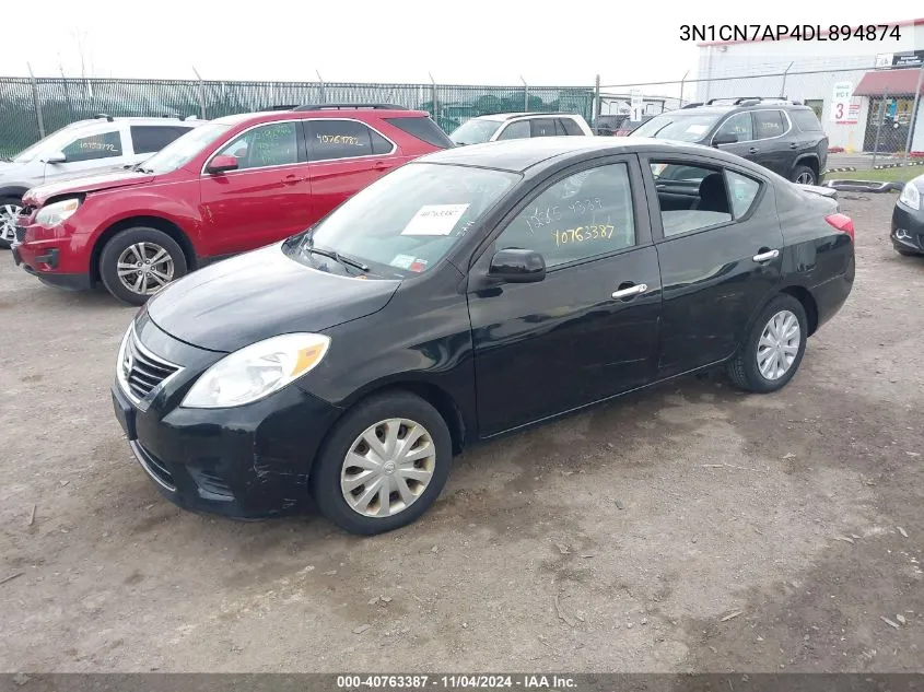 2013 Nissan Versa 1.6 Sv VIN: 3N1CN7AP4DL894874 Lot: 40763387