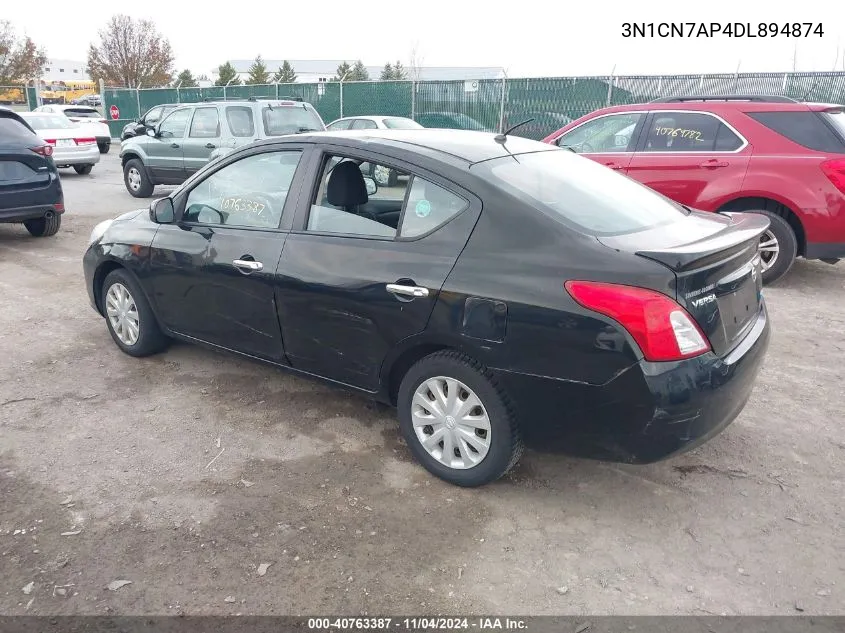 3N1CN7AP4DL894874 2013 Nissan Versa 1.6 Sv