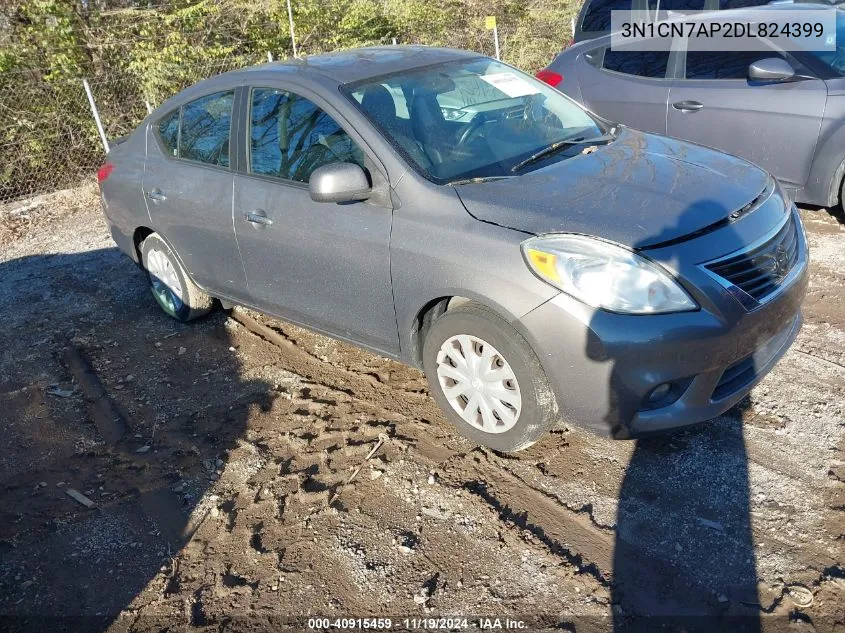 2013 Nissan Versa 1.6 Sv VIN: 3N1CN7AP2DL824399 Lot: 40915459