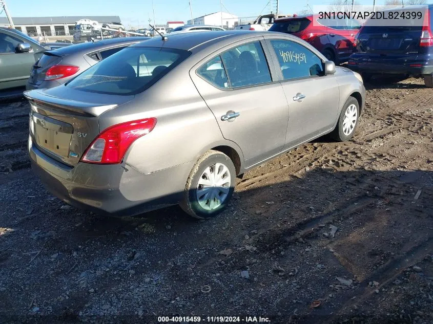 2013 Nissan Versa 1.6 Sv VIN: 3N1CN7AP2DL824399 Lot: 40915459