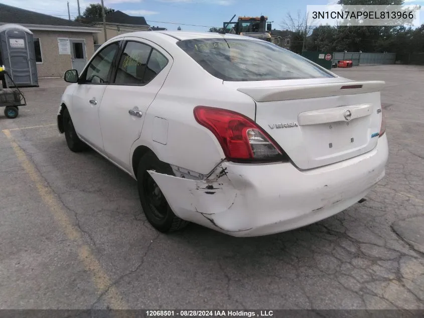 2014 Nissan Versa VIN: 3N1CN7AP9EL813966 Lot: 12068501