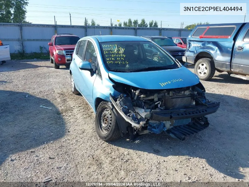 2014 Nissan Versa VIN: 3N1CE2CP9EL404494 Lot: 12076194