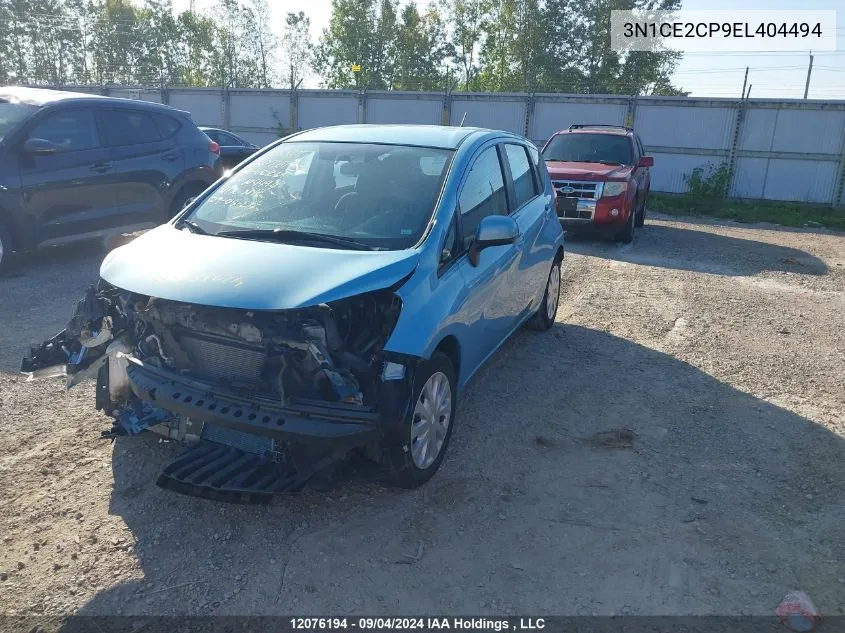 2014 Nissan Versa VIN: 3N1CE2CP9EL404494 Lot: 12076194