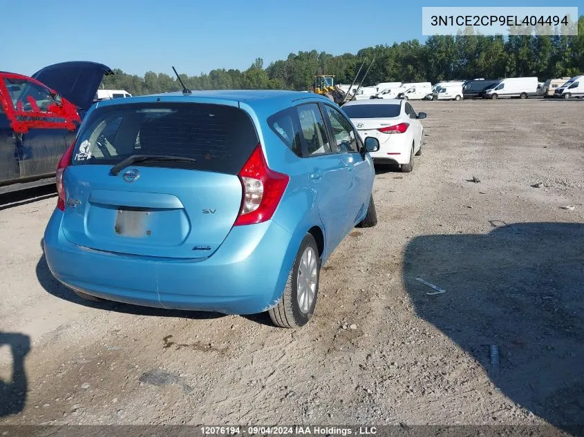 2014 Nissan Versa VIN: 3N1CE2CP9EL404494 Lot: 12076194