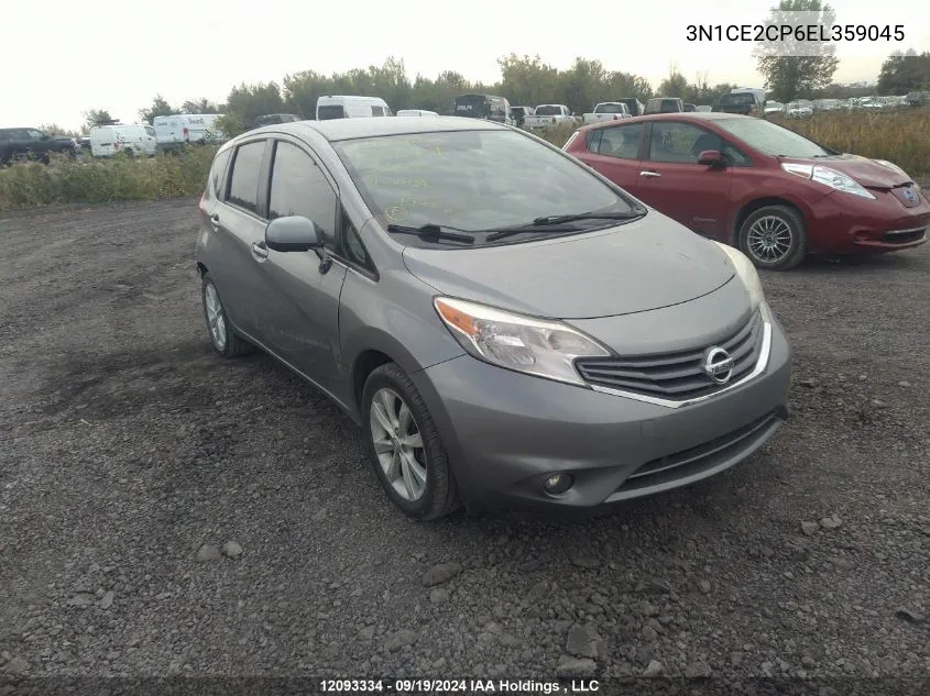 2014 Nissan Versa Note S/S Plus/Sv/Sl VIN: 3N1CE2CP6EL359045 Lot: 12093334