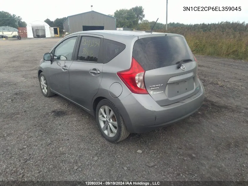 2014 Nissan Versa Note S/S Plus/Sv/Sl VIN: 3N1CE2CP6EL359045 Lot: 12093334