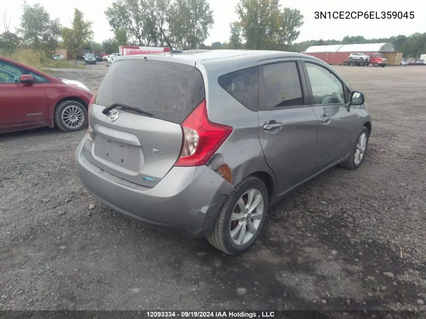 2014 Nissan Versa Note S/S Plus/Sv/Sl VIN: 3N1CE2CP6EL359045 Lot: 12093334