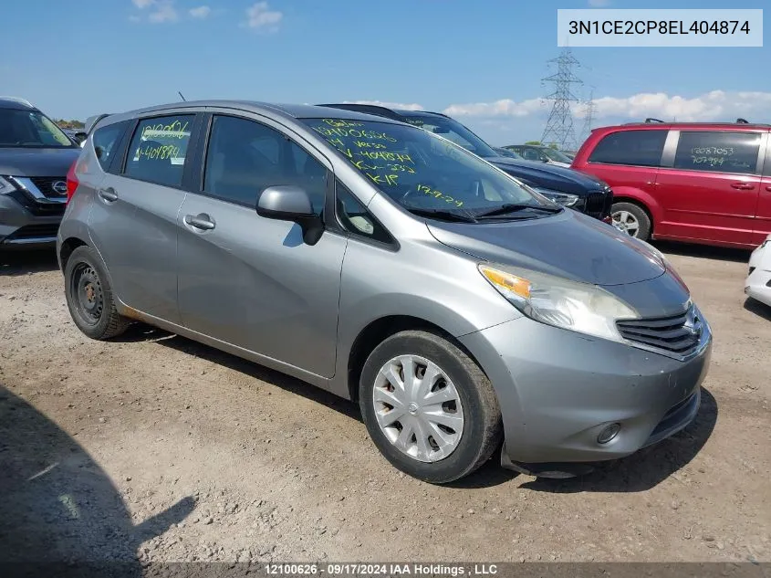 2014 Nissan Versa VIN: 3N1CE2CP8EL404874 Lot: 12100626