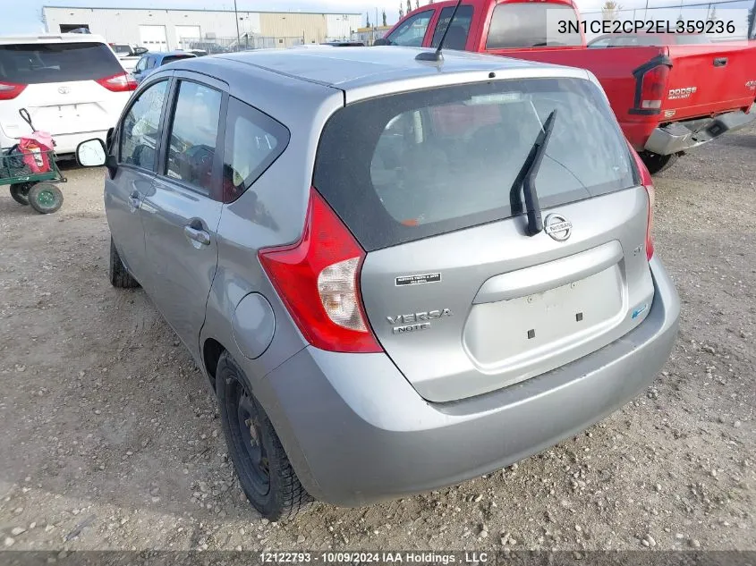 2014 Nissan Versa Note VIN: 3N1CE2CP2EL359236 Lot: 12122793