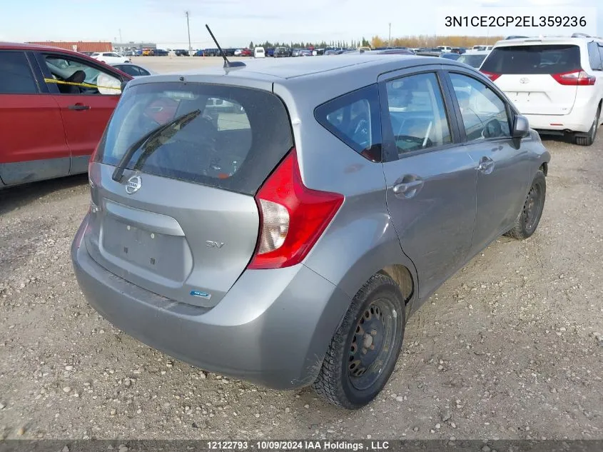 2014 Nissan Versa Note VIN: 3N1CE2CP2EL359236 Lot: 12122793