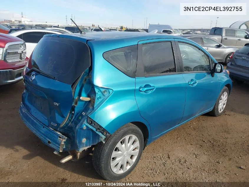 3N1CE2CP4EL392755 2014 Nissan Versa Note