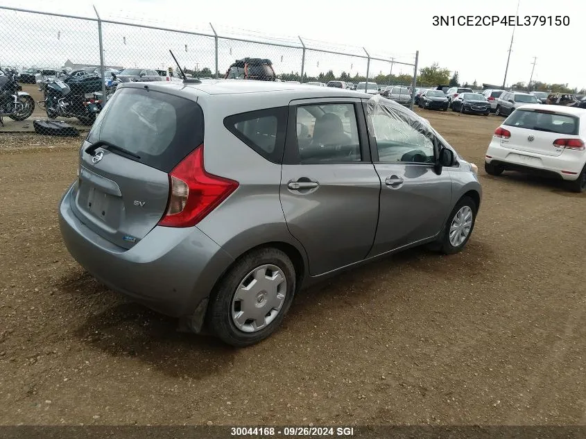 2014 Nissan Versa Note S/S Plus/Sv/Sl VIN: 3N1CE2CP4EL379150 Lot: 30044168