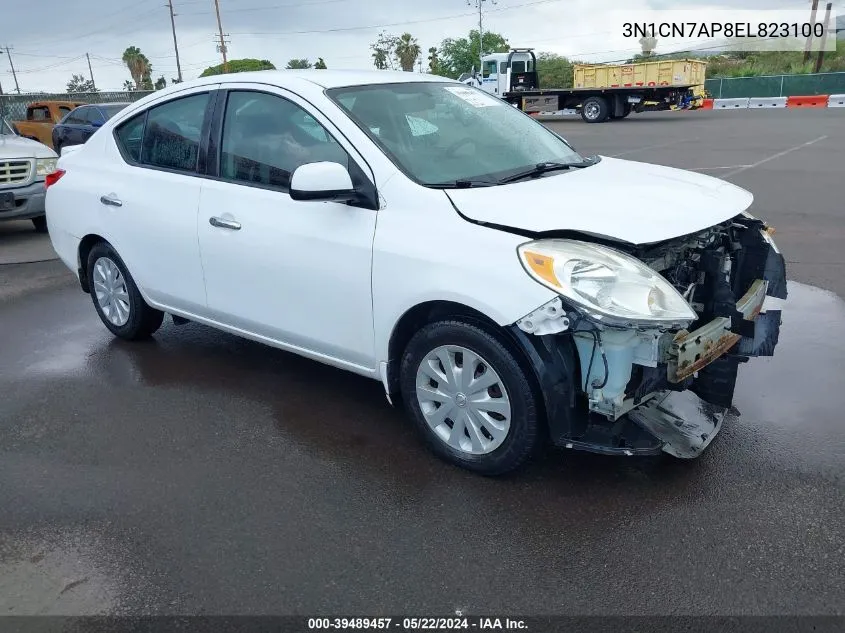 2014 Nissan Versa 1.6 Sv VIN: 3N1CN7AP8EL823100 Lot: 39489457