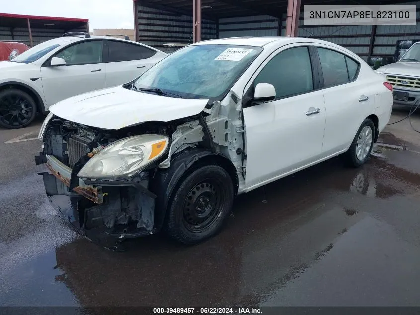 2014 Nissan Versa 1.6 Sv VIN: 3N1CN7AP8EL823100 Lot: 39489457