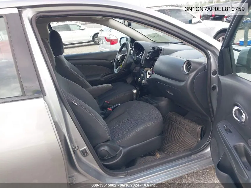 3N1CN7AP0EL810759 2014 Nissan Versa 1.6 Sl