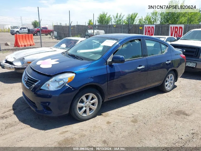 3N1CN7AP5EL820624 2014 Nissan Versa 1.6 Sv